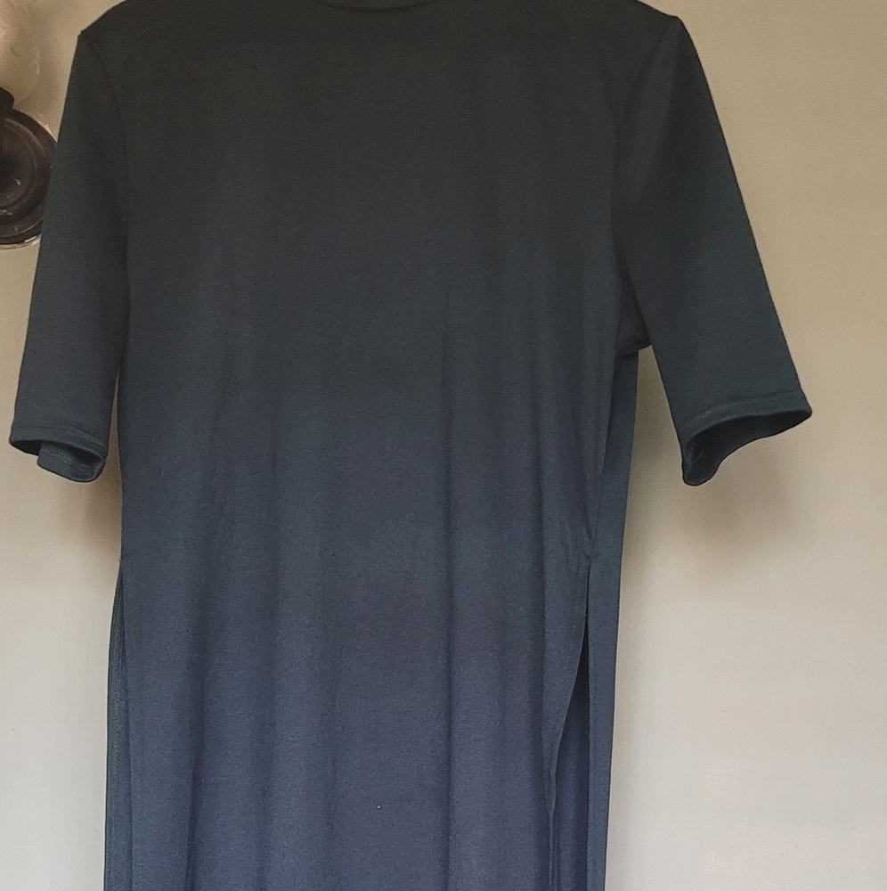 Women's short sleeve long blouse tops